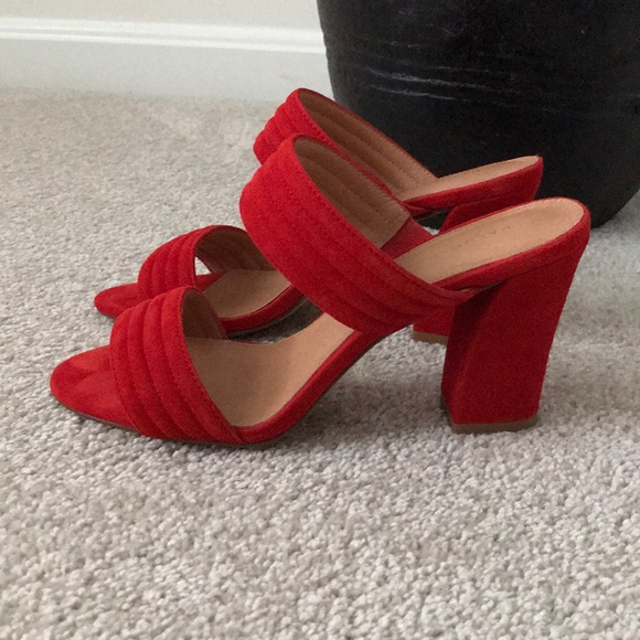 Halogen Shoes - Halogen Hadella-Lea Red Heeled Sandal!